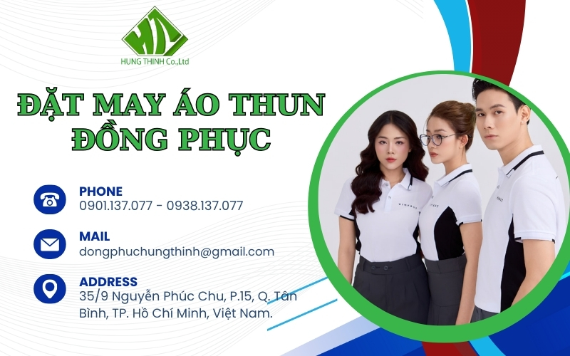 đặt may áo thun đồng phục