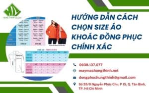 cách chọn size áo khoác đồng phục