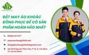 đặt may áo khoác đồng phục