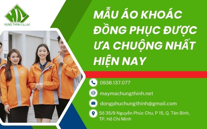 mẫu áo khoác đồng phục