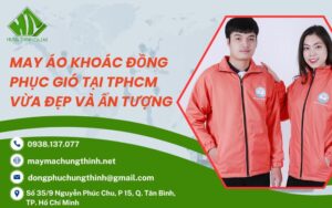 may áo khoác đồng phục gió