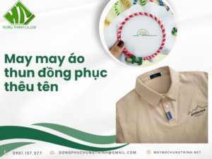 may áo thun đồng phục thêu tên