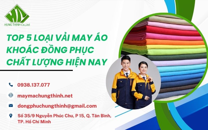 vải may áo khoác đồng phục