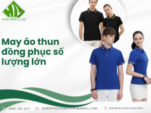 May áo thun đồng phục số lượng lớn