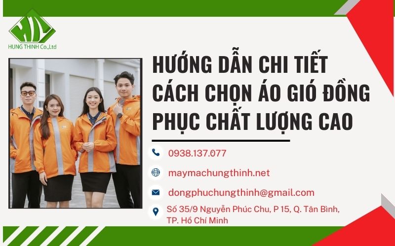 áo gió đồng phục chất lượng cao