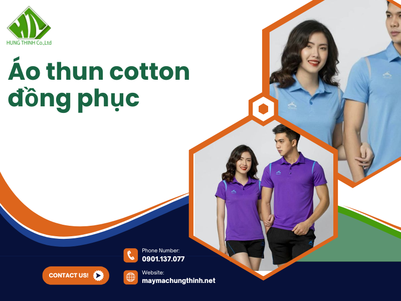 áo thun cotton đồng phục