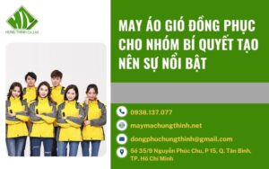 may áo gió đồng phục cho nhóm