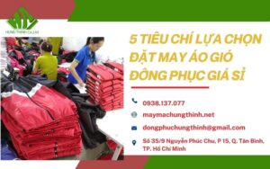 may áo gió đồng phục giá sỉ