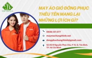 may áo gió đồng phục thêu tên