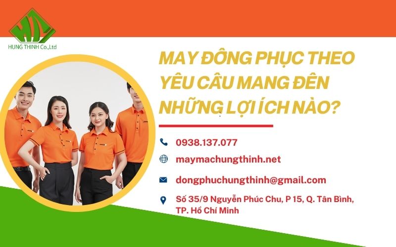 may đồng phục theo yêu cầu