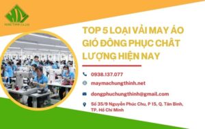 vải may áo gió đồng phục