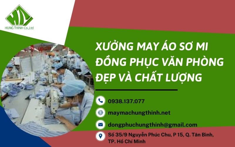 may áo sơ mi đồng phục