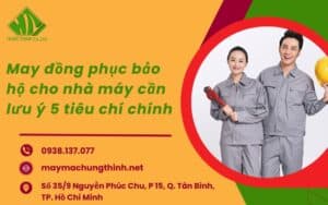 may đồng phục bảo hộ cho nhà máy