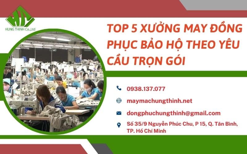 may đồng phục bảo hộ theo yêu cầu