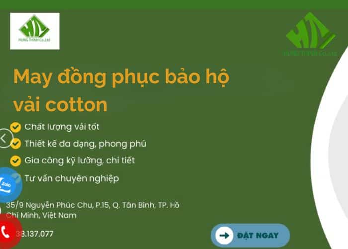 may đồng phục bảo hộ vải cotton (6)