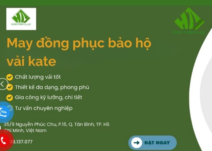 may đồng phục bảo hộ vải kate (9)