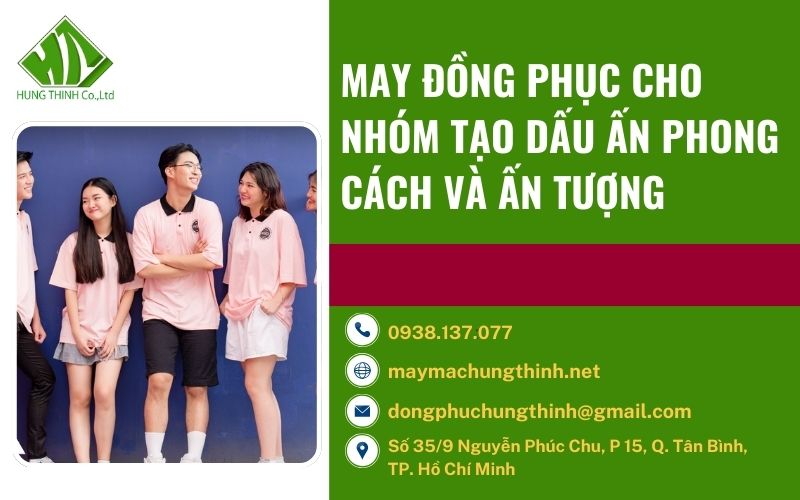 may đồng phục cho nhóm