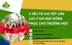 may đồng phục cho trường học
