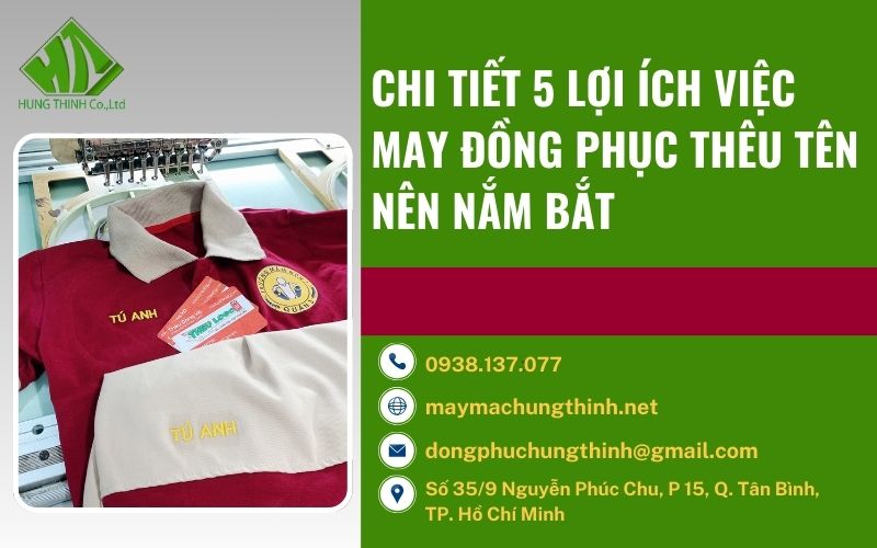 may đồng phục thêu tên