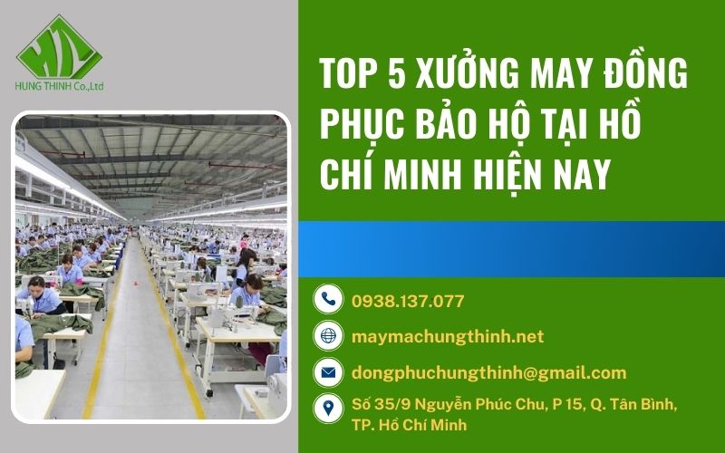 xưởng may đồng phục bảo hộ tại Hồ Chí Minh