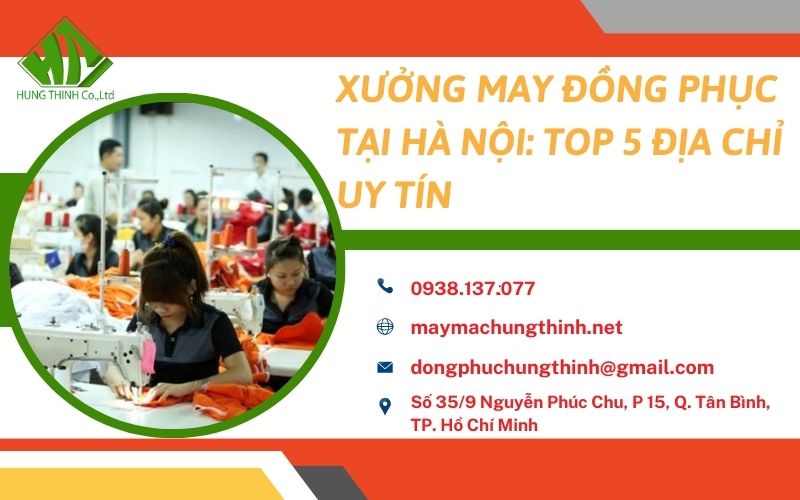 xưởng may đồng phục tại Hà Nội