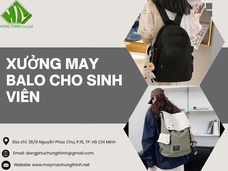 Xưởng may balo cho sinh viên