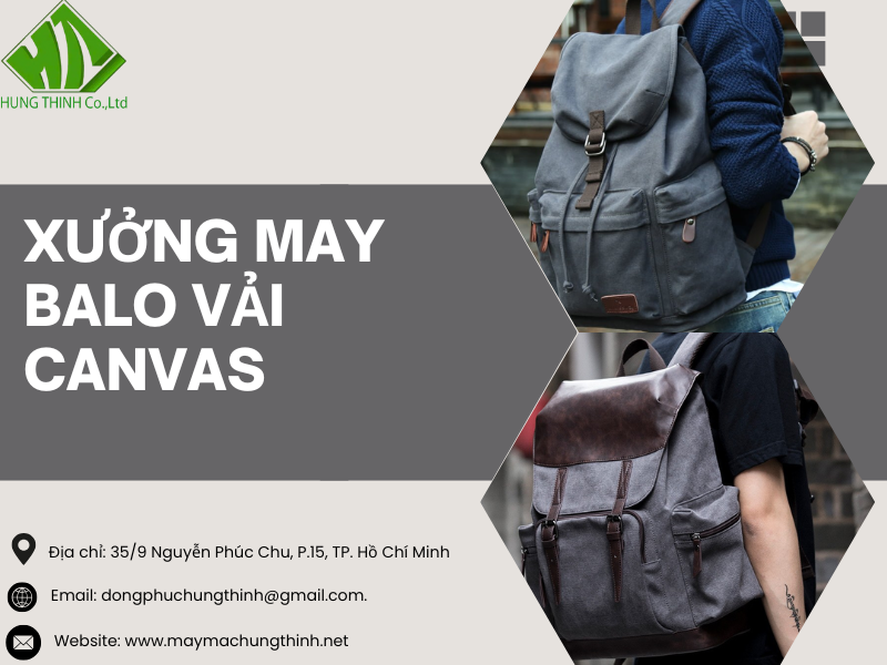 Xưởng may balo vải canvas