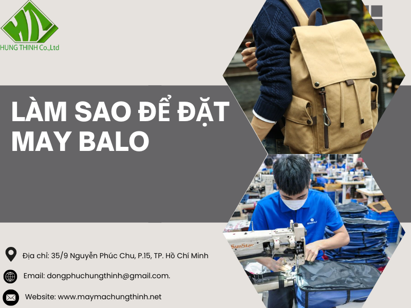 làm sao để đặt may balo
