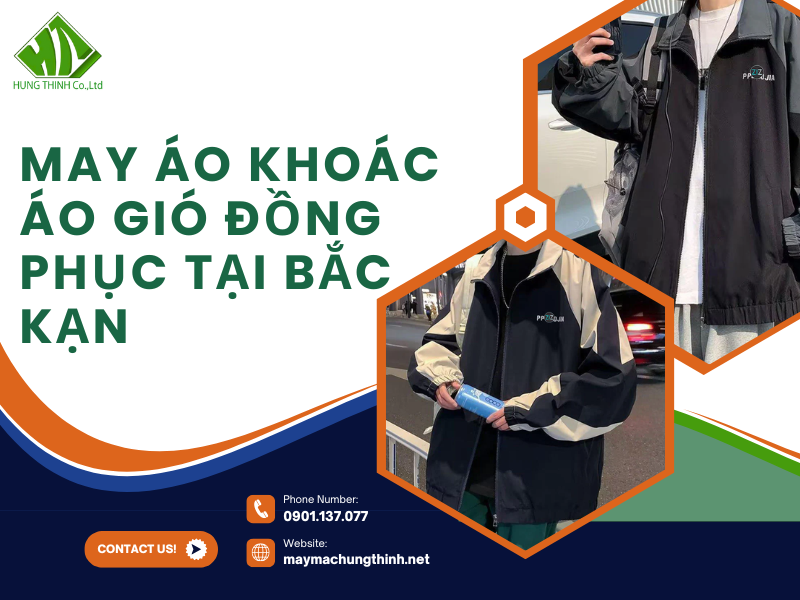 May áo khoác áo gió đồng phục tại Bắc Kạn