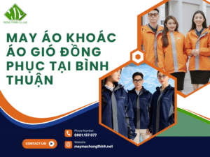 May áo khoác áo gió đồng phục tại Bình Thuận