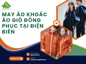 May áo khoác áo gió đồng phục tại Điện Biên