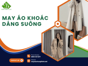 May áo khoác dáng suông