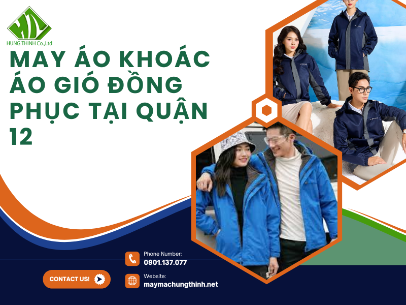 May áo khoác áo gió đồng phục tại Quận 12