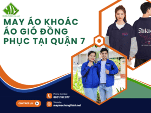 May áo khoác áo gió đồng phục tại Quận 7
