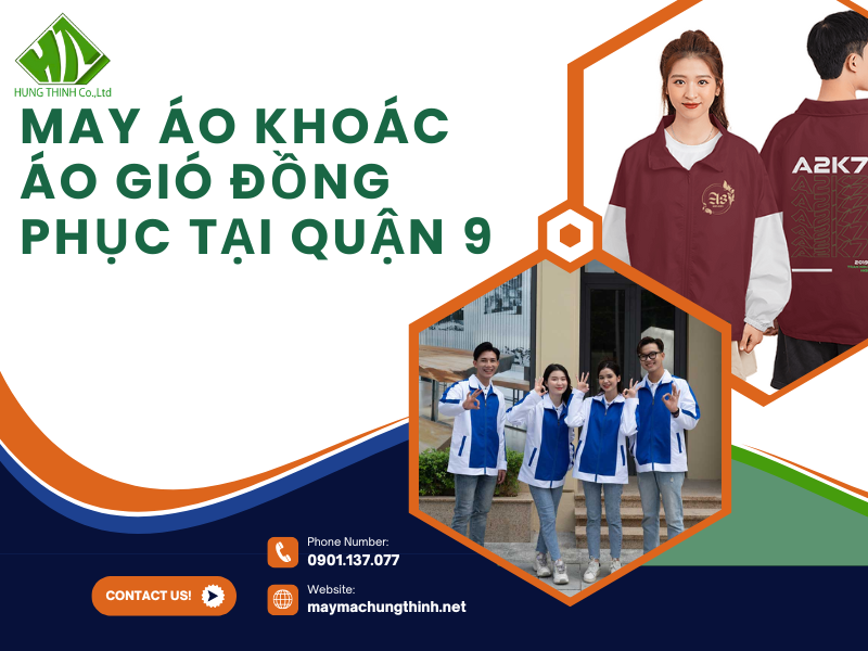 May áo khoác áo gió đồng phục tại Quận 9
