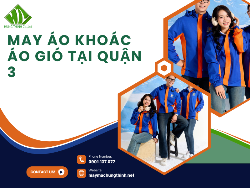 May áo khoác áo gió tại Quận 3