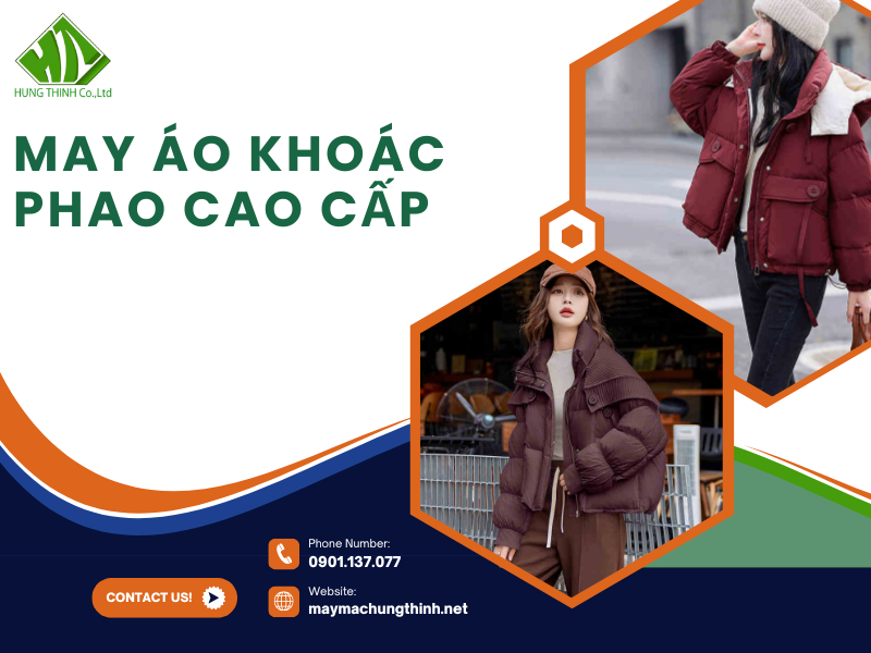 May áo khoác phao cao cấp