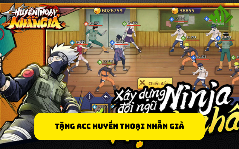 Tặng acc Huyền Thoại Nhẫn Giả