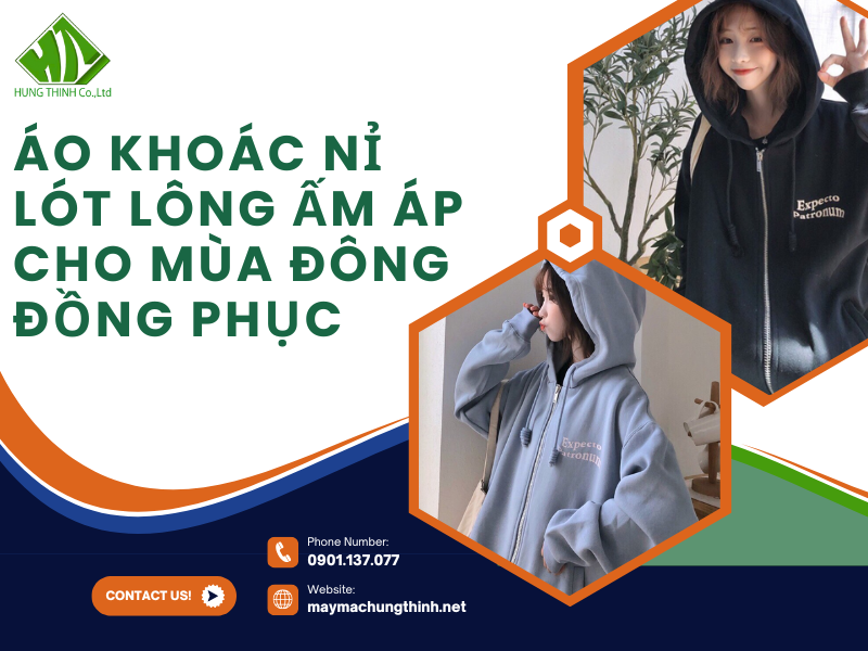 Đặt may áo khoác nỉ lót lông ấm áp cho mùa đông đồng phục – Thời trang, bền đẹp 1 áo khoác nỉ lót lông ấm áp cho mùa đông đồng phục