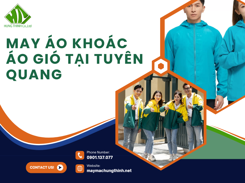 may áo khoác áo gió tại Tuyên Quang
