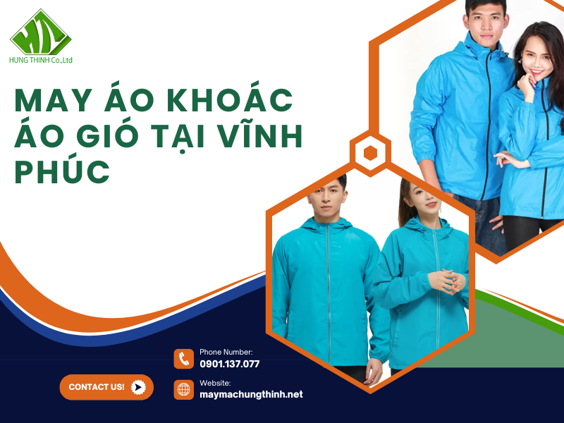 may áo khoác áo gió tại Vĩnh Phúc