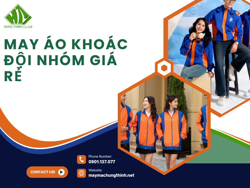 may áo khoác đội nhóm giá rẻ