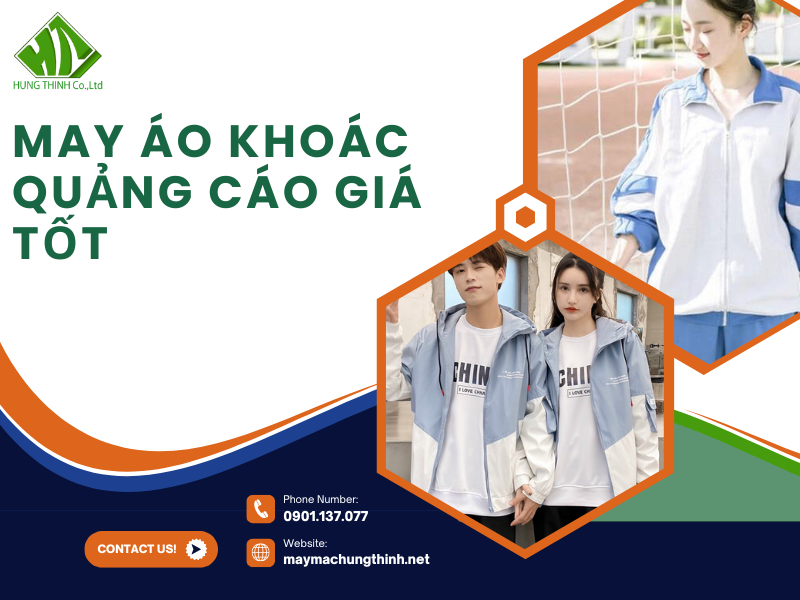 May áo khoác quảng cáo giá tốt