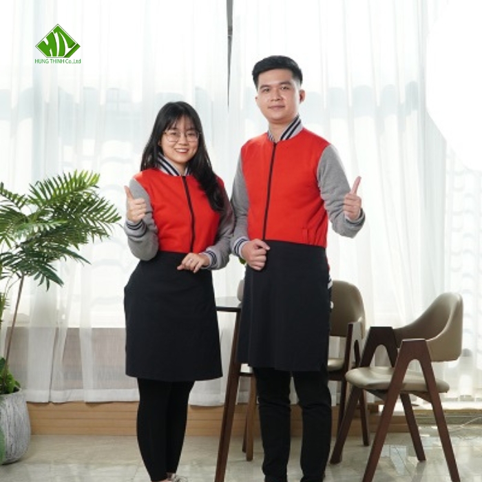 Ao khoac ni dong phuc mau do phoi xam Ao khoac ni dong phuc mau do phoi xam