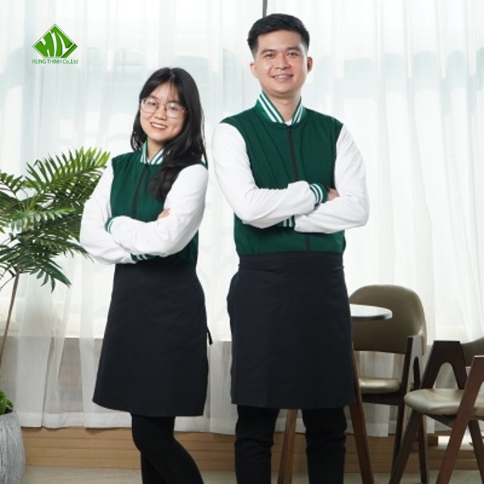 Ao khoac ni mau xanh la cay dam phoi tay trang (2)