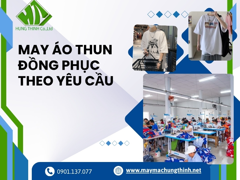 May áo thun đồng phục theo yêu cầu - dịch vụ tận tâm, sản phẩm chất lượng 1 May áo thun đồng phục theo yêu cầu