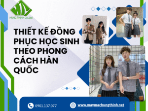 Thiết kế đồng phục học sinh theo phong cách Hàn Quốc