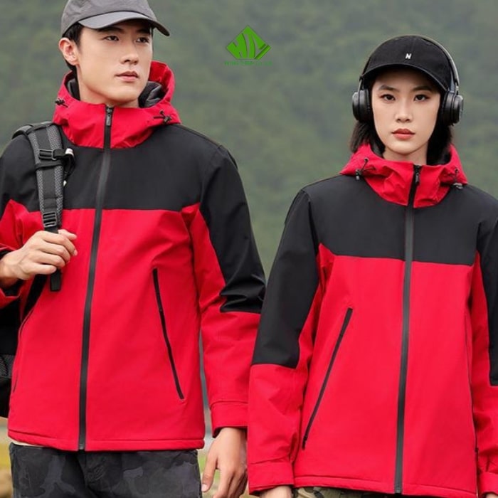 May Áo Khoác Đồng Phục Cao Cấp, Giá Rẻ, Theo Yêu Cầu 123 Ao khoac dong phuc mau do phoi den (1)