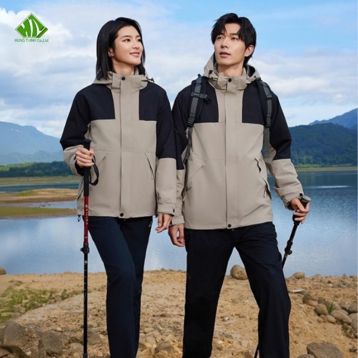 Ao khoac dong phuc mau ghi nhat phoi be