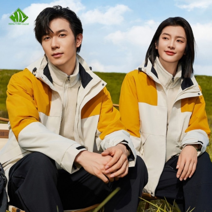 May Áo Khoác Đồng Phục Cao Cấp, Giá Rẻ, Theo Yêu Cầu 137 Ao khoac dong phuc mau trang kem phoi vang cam dam 2